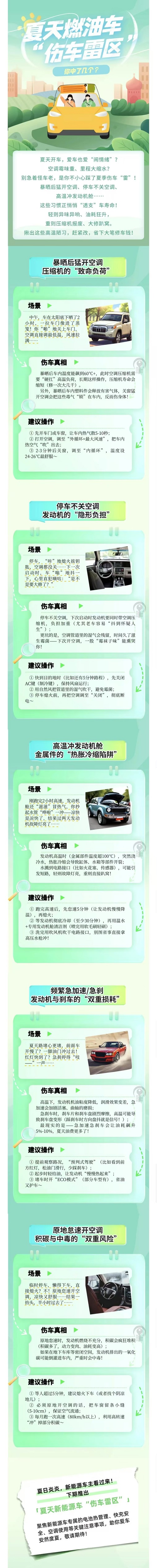 19.夏天燃油車“傷車雷區”，你中了幾個？